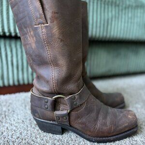 Frye 12R Harness Boots Size 8